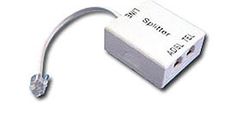 ADSL D-Link ADSL splitter (1xRJ11 input and 2xRJ-11 output ports ) with 20cm phone cable