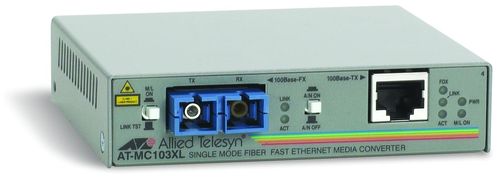  Allied Telesis Media Converter 100BaseTX to 100BaseFX (SC Singlemode 15km)