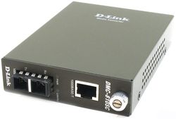  D-Link 1000Base-T Gigabit Twisted-pair to 1000Base-LX Gigabit Fiber Single-mode Fiber (10km, SC) Media Converter Module