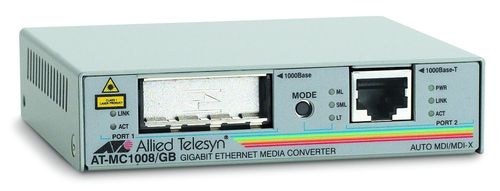  Allied Telesis 1000T to GBIC Media Converter