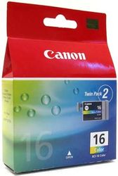  Canon BCI-16 Color  Pixma iP90/iP90v/mini 220, Selphy DS700/DS810  (2 .)