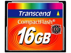 16Gb CF, CompactFlash Card, 133X, Transcend