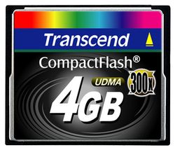 4Gb CF, CompactFlash Card, 300X, Transcend