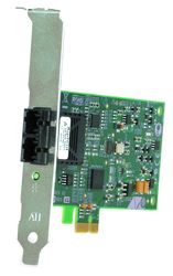   Allied Telesis 100Mbps Fast Ethernet PCI-Express Fiber Adapter Card, ST connector, includes both standard and low profile brackets, Single pack