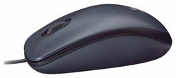  Logitech M90 Full-size Corded Mouse, USB, 1000dpi, Black