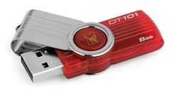  USB Flash Drive 8GB Kingston DataTraveler 101 Gen 2, USB 2.0, Red