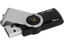  USB Flash Drive 16Gb Kingston DataTraveler 101 Gen 2, USB 2.0, Black