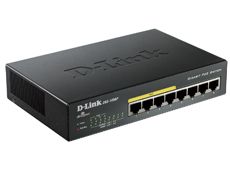  D-Link DGS-1008P Layer 2 unmanaged Gigabit Switch with PoE 8 x 10/100/1000 Mbps Ethernet ports Ports 1-4 are PoE ports, Ports 5-8 are non-PoE ports