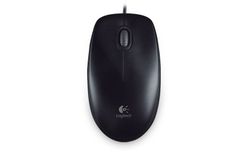  Logitech B100 Full-size Corded Mouse, USB, 800dpi, Black