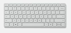  Microsoft Designer Compact Keyboard, Bluetooth, Glacier